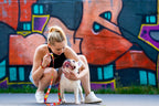 Graffiti Koppel Röd – hundkoppel i graffitimönster från Vareli.se