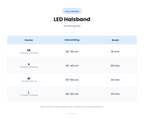 Storleksguide - LED Halsband